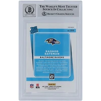 Rashod Bateman Baltimore Ravens Autographed 2021 Panini Donruss Optic Pink #210 Beckett Fanatics Witnessed Authenticated 9/10 Rookie Card