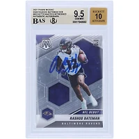 V106832 RAV Rashod Bateman Baltimore Ravens Autographié 2021 Panini Mosaic NFL Debut #249 Beckett Fanatics Witnessed Authenticated 9.5/10 Rookie Card 7 Rashod Bateman AUT PAA TRADING CARDS 45831 AUTTRC CA01F08146 #48