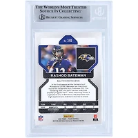 Carte de recrue authentifiée signée Rashod Bateman Baltimore Ravens Panini Prizm #340 2021 Beckett Fanatics