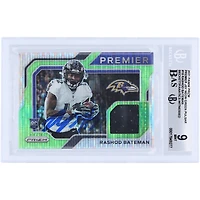 V106832 RAV Rashod Bateman Baltimore Ravens Autographié 2021 Panini Prizm Premier Neon Green Pulsar Jersey Relic #PJ-10 Beckett Fanatics Witnessed Authenticated 9/10 Rookie Card 7 Rashod Bateman AUT PAA TRADING CARDS 45831 AUTTRC CA01F08141 #43