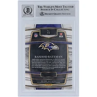 Carte de recrue authentifiée 2021 Panini Select n° 55 signée Rashod Bateman des Baltimore Ravens, Beckett Fanatics