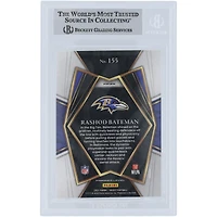 Rashod Bateman Baltimore Ravens Autographed 2021 Panini Select Silver Prizm #155 Beckett Fanatics Witnessed Authenticated Rookie Card