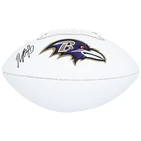 Rashod Bateman Baltimore Ravens Autographed Jardin White Panel Football