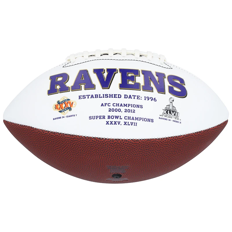 Rashod Bateman Baltimore Ravens Autographed Jardin White Panel Football