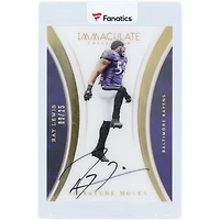 Ray Lewis Baltimore Ravens Autographed 2016 Panini Immaculate Collection Signature Moves #RL #9/25 Card