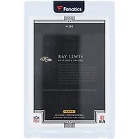 Ray Lewis Baltimore Ravens Autographed 2016 Panini Impeccable Immortal Ink #24 #3/5 Card