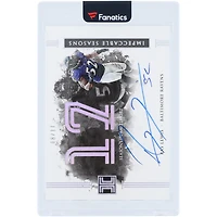 Ray Lewis Baltimore Ravens Autographed 2016 Panini Impeccable Seasons #15 #8/17 Card