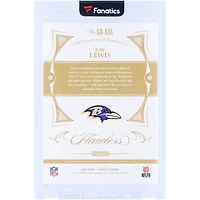 Ray Lewis Baltimore Ravens Autographed 2020 Panini Flawless Greats Gold #GR-RAL #4/10 Card