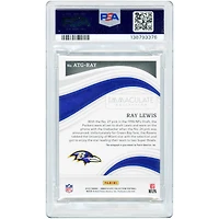 Carte autographiée de Ray Lewis (Baltimore Ravens), collection Panini Immaculate 2023 « All-Time Greats » #ATG-RAY #12/25, authentifiée PSA 8.
