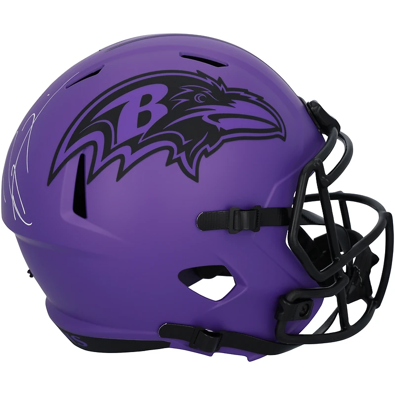 Casque réplique Riddell Rave Speed autographié par Ray Lewis des Ravens de Baltimore