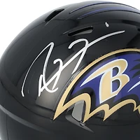 Mini-casque de vitesse autographié par Ray Lewis des Ravens de Baltimore