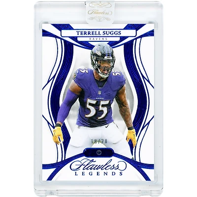 Carte Terrell Suggs Baltimore Ravens 2025 Panini Flawless Sapphire Jewel Relic #58 #18/20
