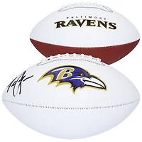 Terrell Suggs Baltimore Ravens Autographed Franklin White Panel Football 
