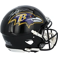 Terrell Suggs Baltimore Ravens Autographed Riddell Speed Authentic Helmet 
