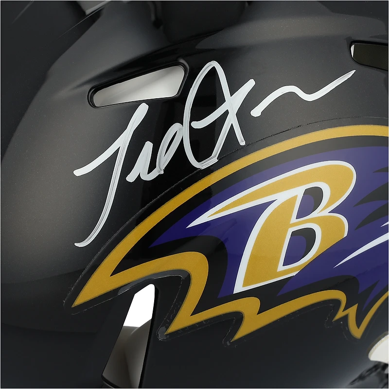 Terrell Suggs Baltimore Ravens Autographed Riddell Speed Authentic Helmet 