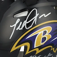 Casque Riddell Speed ​​Authentic autographié par Terrell Suggs des Ravens de Baltimore, avec inscriptions multiples - Édition limitée n° 1/10