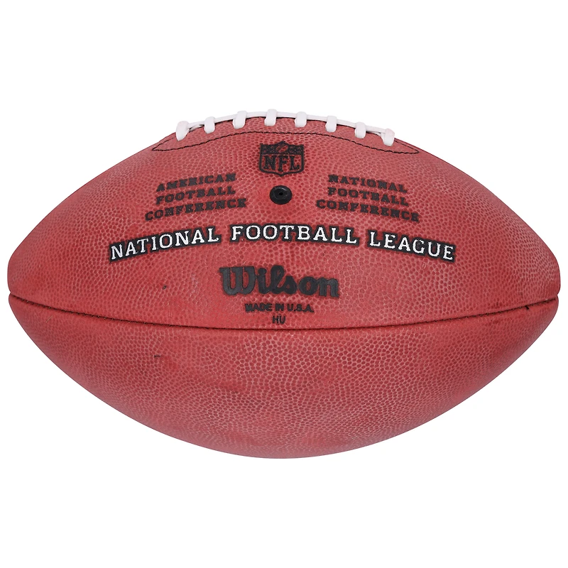 Ballon de football Wilson Duke en couleur, autographié par Terrell Suggs des Ravens de Baltimore