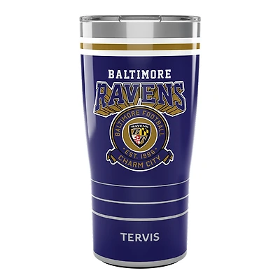 Corbeaux de Tervis Baltimore 20 oz. Gobelet Vintage en Acier Inoxydable