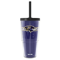 Gobelet classique Tervis Baltimore Ravens de 24 oz avec couvercle à paille Go the Distance