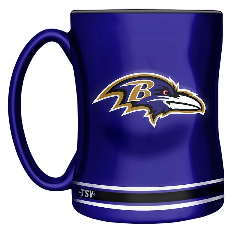 Mug sculpté The Sports Vault Baltimore Ravens - 414 ml (14 oz)