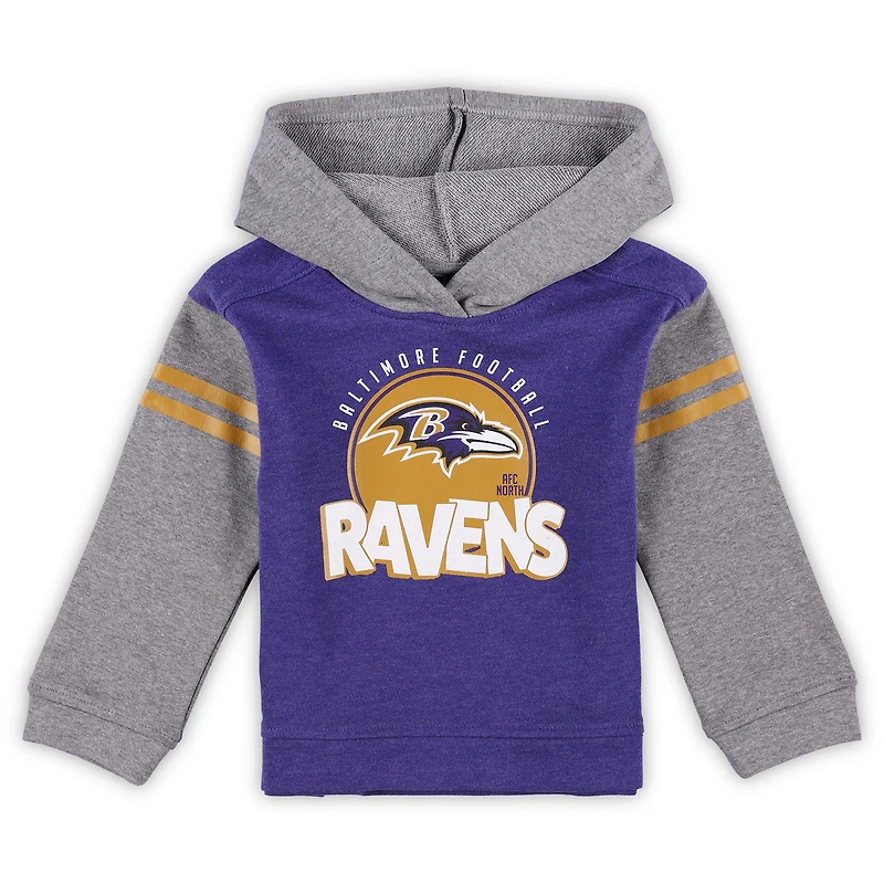 Toddler Baltimore Ravens Club House Long Sleeve Hoodie Top and Leggings Two-Piece Set