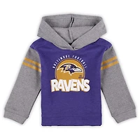 Toddler Baltimore Ravens Club House Long Sleeve Hoodie Top and Leggings Two-Piece Set