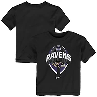 T-shirt Nike Icon Legend noir des Baltimore Ravens pour tout-petit