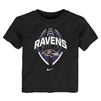 T-shirt Nike Icon Legend noir des Baltimore Ravens pour tout-petit