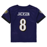Maillot de match Nike Lamar Jackson violet des Ravens Baltimore pour tout-petit