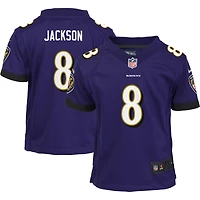 Toddler Nike Lamar Jackson Purple Baltimore Ravens Game - Jersey