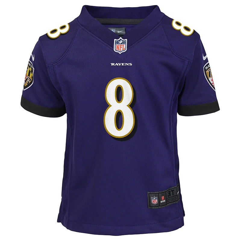 Toddler Nike Lamar Jackson Purple Baltimore Ravens Game - Jersey