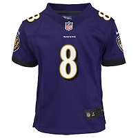 Toddler Nike Lamar Jackson Purple Baltimore Ravens Game - Jersey