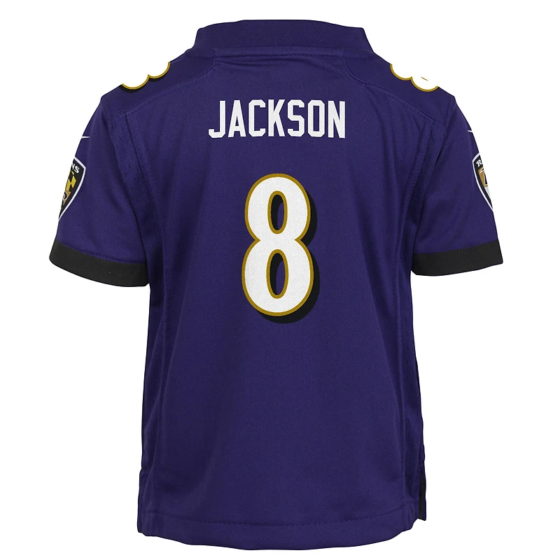 Toddler Nike Lamar Jackson Purple Baltimore Ravens Game - Jersey