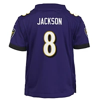 Toddler Nike Lamar Jackson Purple Baltimore Ravens Game - Jersey