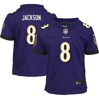Toddler Nike Lamar Jackson Purple Baltimore Ravens Game - Jersey