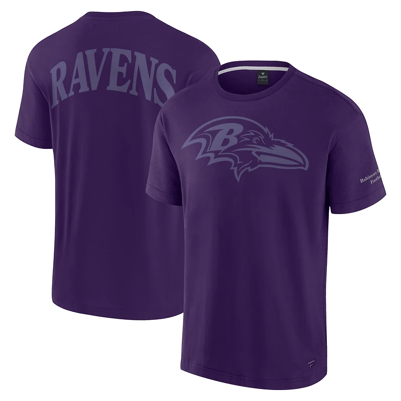 T-shirt unisexe Fanatics violet emblématique des Baltimore Ravens