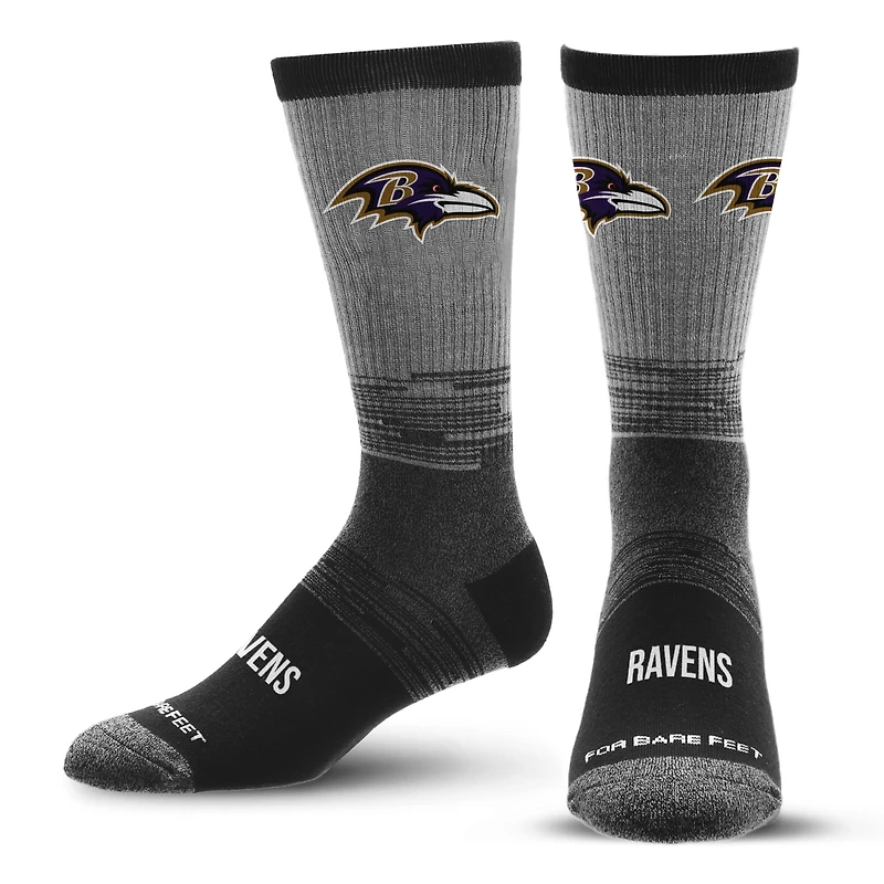Chaussettes unisexes pour pieds nus Baltimore Ravens Team Tonal Crew