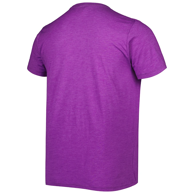 T-shirt unisexe hommage Ray Lewis et Ed Reed Heather Purple Baltimore Ravens NFL Jam Retired Tri-Blend