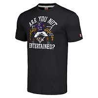 T-shirt unisexe hommage Ray Lewis anthracite Baltimore Ravens caricature joueur retraité tri-blend