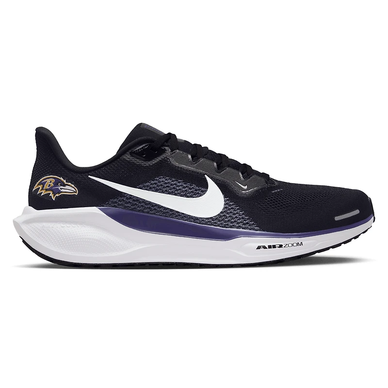 Baskets Nike Air Zoom Pegasus 41 noires unisexes des Baltimore Ravens