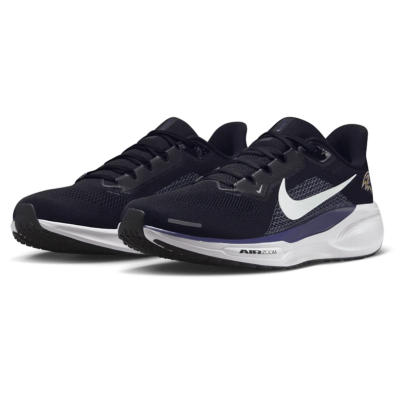Baskets Nike Air Zoom Pegasus 41 noires unisexes des Baltimore Ravens