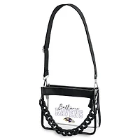 Mini sac bandoulière à chaîne en plastique WEAR by Erin Andrews des Ravens de Baltimore