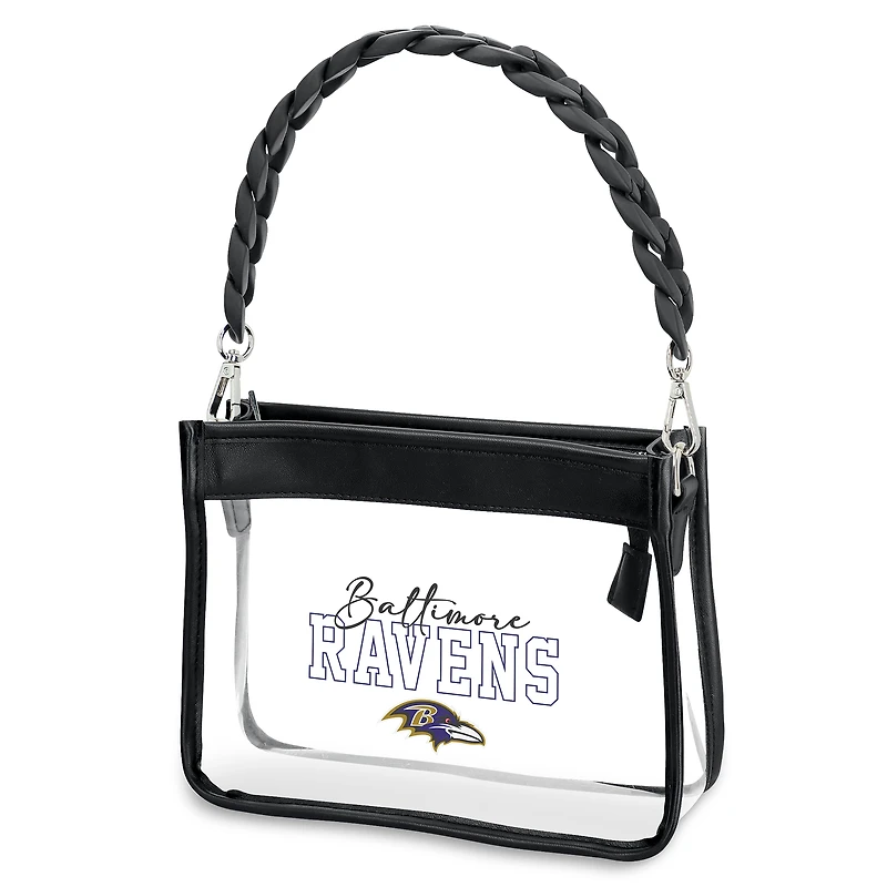 Mini sac bandoulière à chaîne en plastique WEAR by Erin Andrews des Ravens de Baltimore