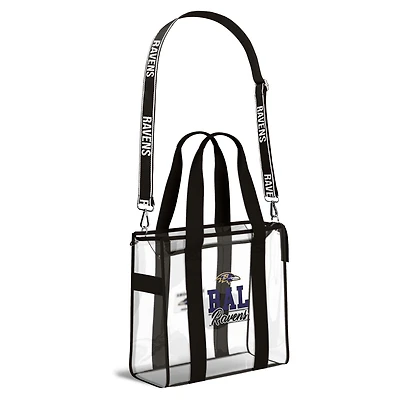 WEAR by Erin Andrews Baltimore Ravens Stadium Tote Bag with Team Color Trim