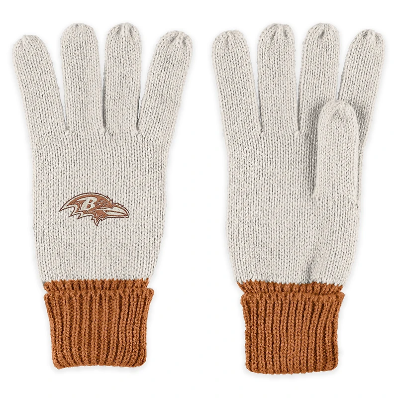 Ensemble écharpe et gants ton sur ton des Ravens de Baltimore WEAR by Erin Andrews