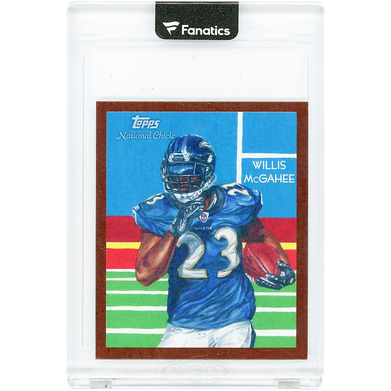Willis McGahee Baltimore Ravens 2009 Topps National Chicle Mini Pigskin #C67 #1/1 Card