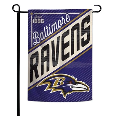 Drapeau de jardin rétro double face WinCraft Baltimore Ravens 12" x 18"