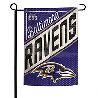 Drapeau de jardin rétro double face WinCraft Baltimore Ravens 12" x 18"