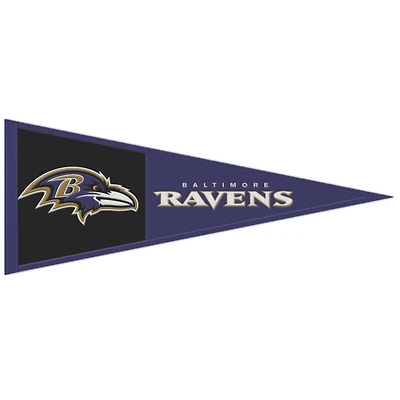 WinCraft Baltimore Ravens Fanion avec logo principal en laine 13" x 32"