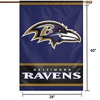WinCraft Baltimore Ravens 28" x 40" Primary Logo House Flag